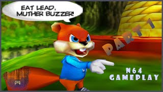 Conker's Bad Fur Day: N64 (2024) - Part 1 | 25-Minute Gameplay