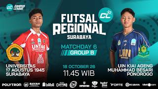 Matchday 6 - Group B: UNTAG vs UINPO | Campus League Futsal Season 1 Regional Su