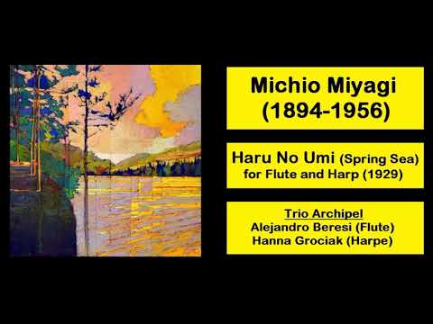 Michio Miyagi (1894-1956) - Haru No Umi (Spring Sea) for Flute and Harp (1929)