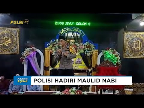 KAPOLSUBSEKTOR PASAR INDUK PERERAT HUBUNGAN DENGAN WARGA DI ACARA MAULID NABI MUHAMMAD SAW