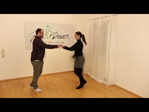 Discofox Basisfigur: der Schmetterling (auch Windmühle) - Demonstration, Kurzerklärung & Zählen