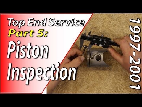 97-01 Honda CR250 - Engine Top End - Part 5: Piston - Inspection #honda #cr250 #fixyourdirtbike