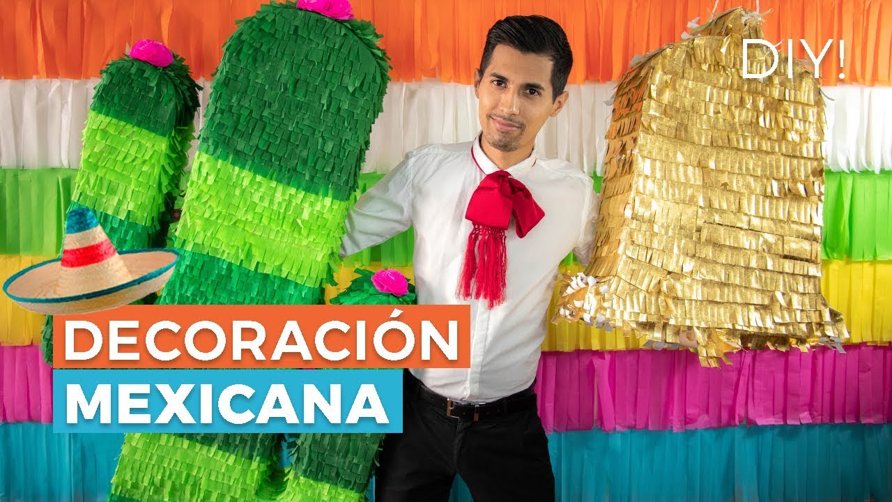¡Decoración Mexicana para las fiestas patrias! 🌵✂ Septiembre | Piñatas
