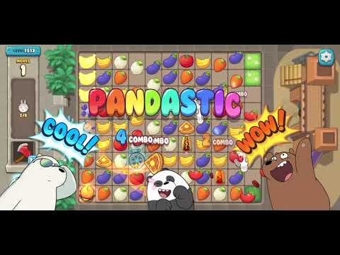 We Bare Bears Match3 Repairs Level 1513 - No Boosters