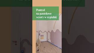 Pastelowe wzory na ścianach w sypialni #tikkurilapotęgakolorów #TikkurilaOptivaMatt5