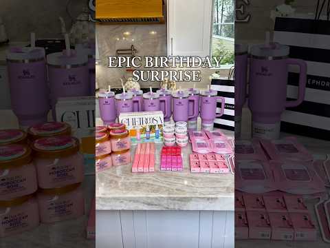 Sephora Themed Birthday Surprise #birthday #selfcare #sephora #stanleycup #spaparty #rarebeauty #fyp