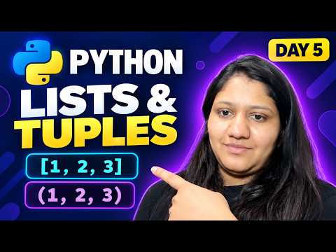 Video thumbnail: Python List and Tuples