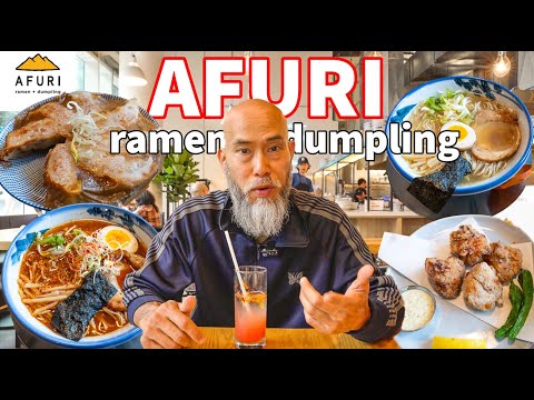Bolinho de ramen AFURI Grande inauguração em Toronto! (Legendas em chinês cc)