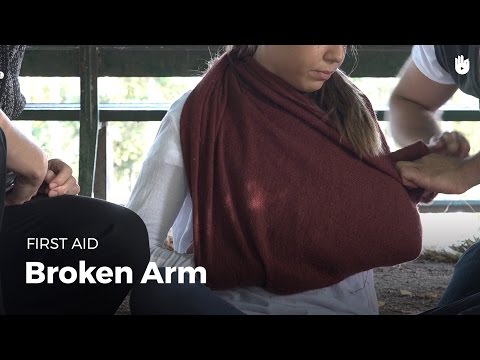 Learn first aid gestures: Broken Arm
