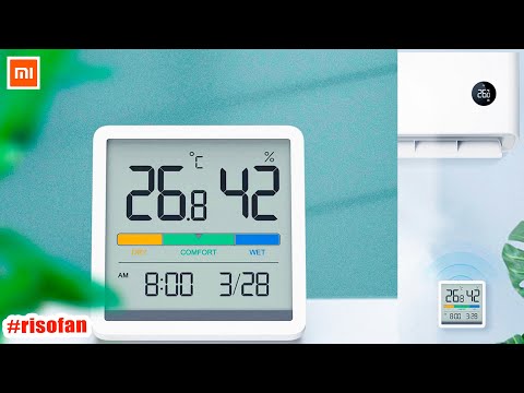 Xiaomi Youpin Mute Temperature And Humidity Clock Temperature Monitor Indoor Baby Room 3 34inch LCD