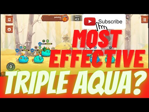How to build TRIPLE AQUA EFFECTIVELY | Axie Infinity Origin