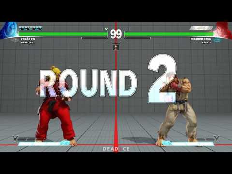 Rockpon (Ken) VS Daigo Umehara (Ryu) SF5 RANKED MATCHES