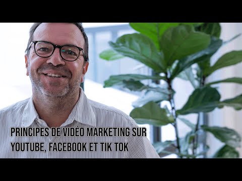 Fr Principes de vidéo marketing sur les médias sociaux YouTube Facebook et Tik Tok