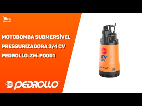 Motobomba Top Multi Tech 2 ZMBP0001 Submersível Pressurizadora 3/4 CV Monofásico PEDROLLO-ZM-P0001 - Video