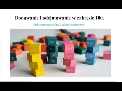 Dodawanie i odejmowanie w zakresie 100.