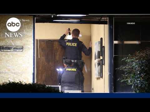 Urgent search for suspects after California TV station targeted by gunfire