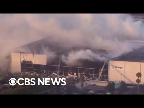 Fight against massive Los Angeles warehouse fire enters 6th day