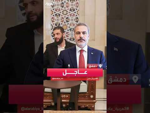 فيديو | وزير خارجية تركيا يلتقي أحمد الشرع في دمشق
