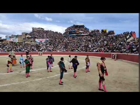 Primera tarde taurina en Coracora 06 de agosto 2022 Virgen de las Nieves Joaquín Galdos y Rafaelillo