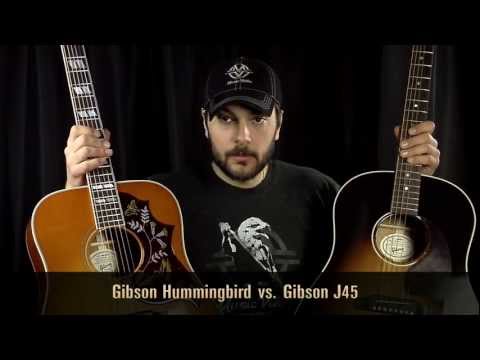 Gibson J45 vs Gibson Hummingbird: What's the Best Acoustic Guitar?