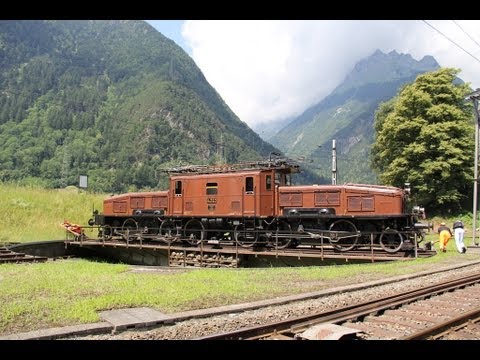 Bahnverkehr am Gotthard - Historisches in Erstfeld
