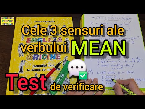 Lesson #343 – The 3 meanings of the verb MEAN + TEST ✅️ to check at the end