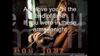 Bon Jovi - In these Arms (with lyrics)