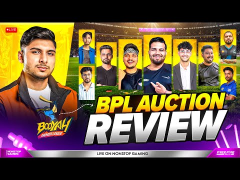 BOOYAH PREMIER LEAGUE AUCTION PREVIEW WITH CAPTAINS 🔥🥶 || CHIT CHAT LIVESTREAM #nonstopgaming