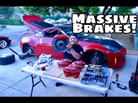AKEBONO BBK INSTALL ON MY NISSAN 350Z