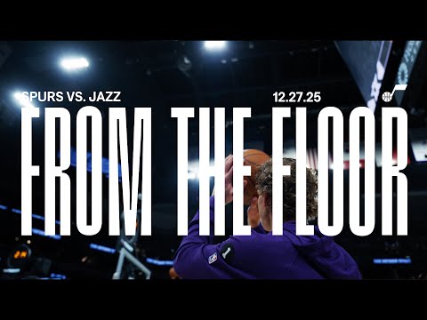 From the Floor: DOMINANT WIN in San Antonio | UTAH JAZZ 🎥