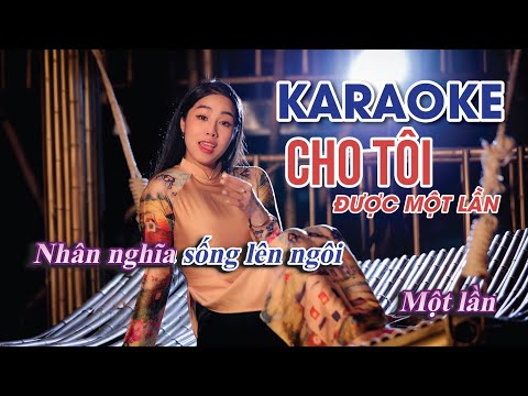 KARAOKE Cho tôi được một lần - Thuý Phượng Bolero GIỌNG CA CHO ĐỜI