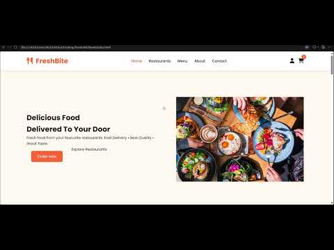 Task Demo - DAS003377 - FreshBite - Online Food Ordering