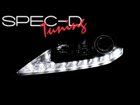 SPECDTUNING DEMO VIDEO: 2006-2009 LEXUS IS250 LED PROJECTOR HEADLIGHTS