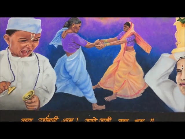 portrait rangoli design pandhareechi waari by ganesh khare