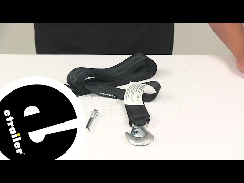 etrailer | What to Know About the Hand Winch Strap with Safety Hook, 2" Wide x 20' Long