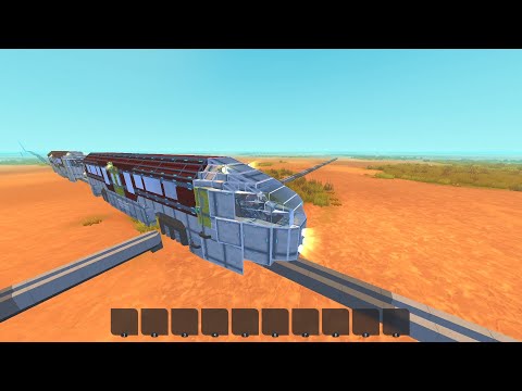 Monorail Train Showoff in 10 FPS [Scrap Mechanic]