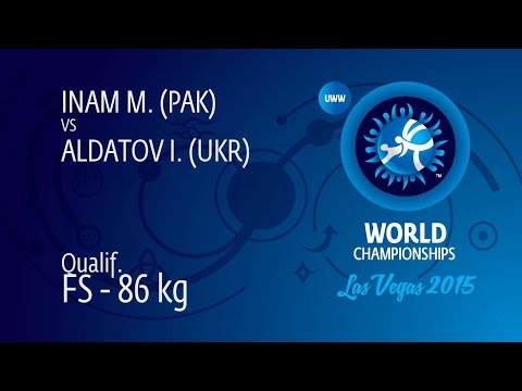 Qual. FS - 86 kg: I. ALDATOV (UKR) df. M. INAM (PAK) by TF, 12-2