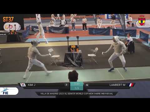 Madrid World Cup 2023 SMS - L64 - Kim Junghwan KOR v Maxence Lambert FRA