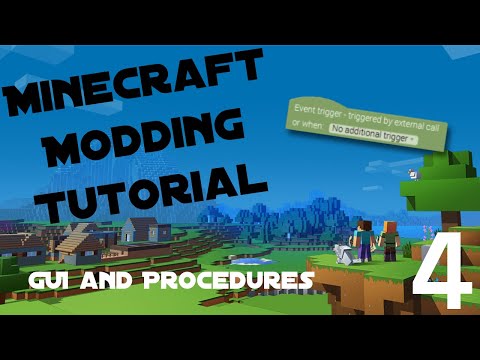 Create Minecraft Mods WITHOUT CODING!! - EP4 - GUI and Procedures | MCreator Tutorial
