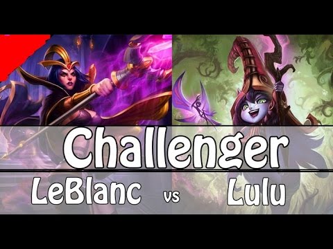 Bjergsen - LeBlanc vs Lulu MID - Ranked Challenger Gameplay