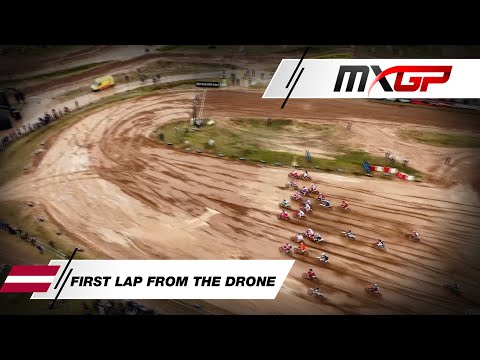 First Lap from the drone | MXGP Race 1 | MXGP of Latvia 2024 #MXGP