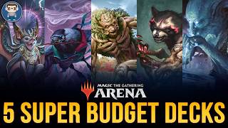 Video 5 NEW ULTRA BUDGET Standard Decks with JUST 5 Rares! | MTG Arena