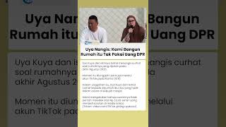 Uya Kuya & Istri Curhat seusai Dijarah: Kami Korban Difitnah, Tak Ada Duit DPR Bangun Rumah Itu