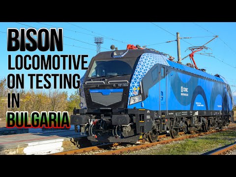 Locomotive 181 002 BISON on a tests in Bulgaria / Локомотив 181 002 Бизон на проби в България