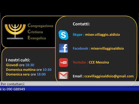 2020-11-05 Culto Giovedì - Fr Gemelli - Fr Mondello - 1Samuele Cap 20 vers 8