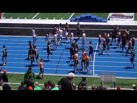 2013 IHSA Finals 4x800 Prelim Heat 1 PRE-RACE