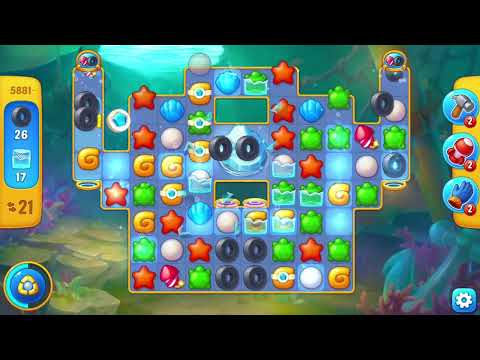 [FISHDOM Walkthrough] Level 5881 Hard (Qua màn - Fishdom)