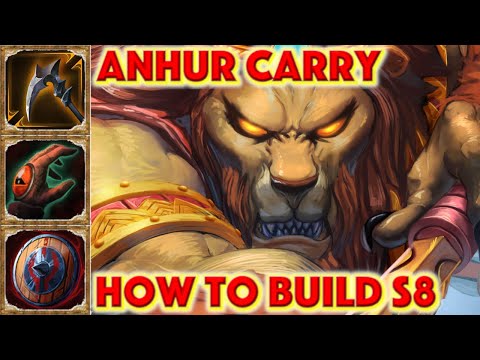 SMITE HOW TO BUILD ANHUR - Anhur Carry Build Season 8 Conquest + How To + Anhur Guide + Gameplay