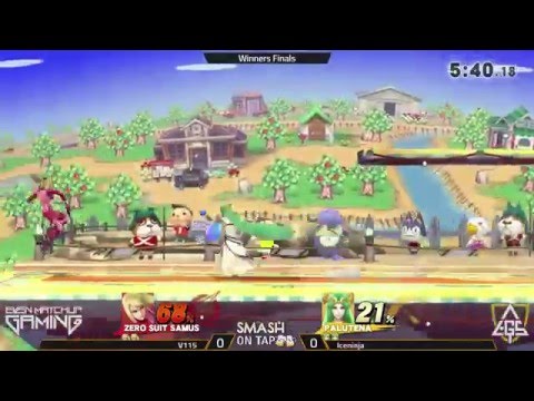 SOT #30 - V115 (ZSS, Falcon) vs IceNinja (Palutena) - SSB4 LQF