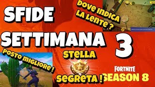 fortnite usa un palleggio in partite diverse - sfide e stella segreta settimana 3 stagione 8 missioni punto indicato dalla lente di ingrandimento  sfide e stella segreta settimana 3 stagione 8 missioni punto indicato dalla lente di ingrandimento - fortnite usa un palleggio in partite diverse